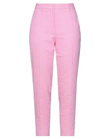 Pink Jacquard Casual pants
