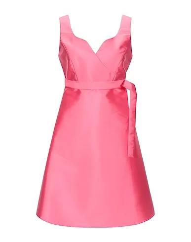 Pink Jacquard Short dress