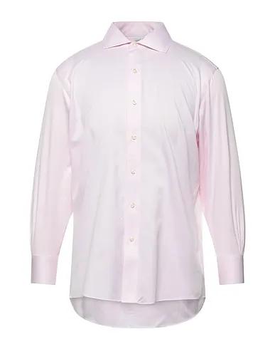 Pink Jacquard Solid color shirt