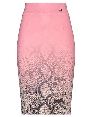Pink Jersey Midi skirt