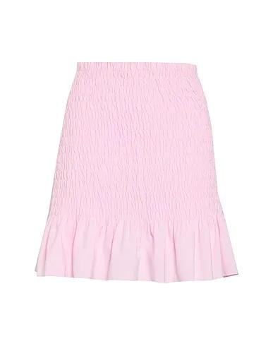 Pink Jersey Mini skirt SMOCKED SKIRT 