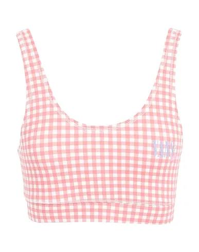 Pink Jersey Oversize-T-Shirt MIXED UP GINGHAM BRALETTE
