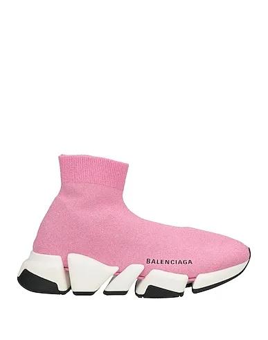 Pink Jersey Sneakers
