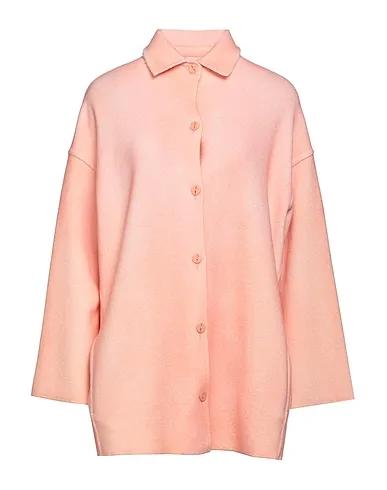 Pink Knitted Full-length jacket