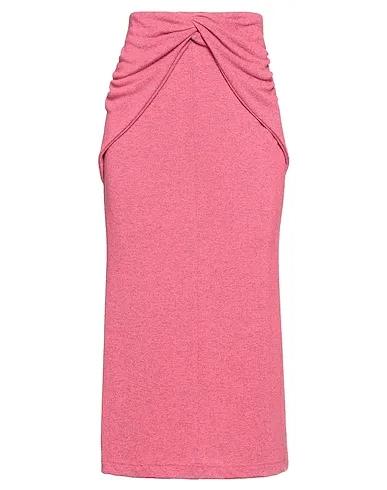 Pink Knitted Maxi Skirts