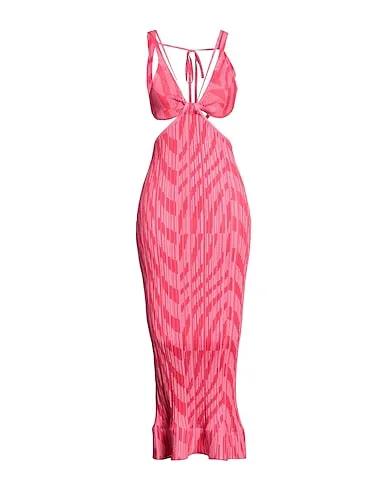 Pink Knitted Midi dress