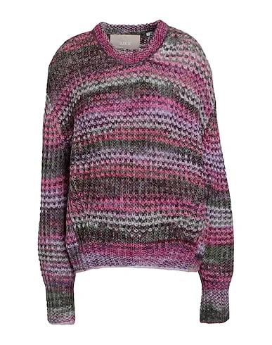 Pink Knitted Sweater JXSIMONE LS SPACE DYE CNECK KNIT NOOS
