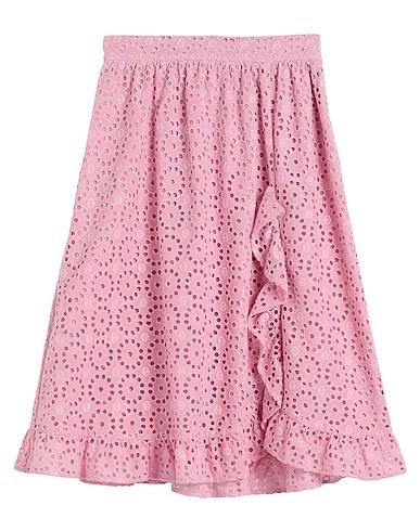 Pink Lace Midi skirt