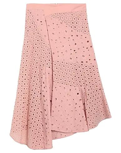 Pink Lace Midi skirt