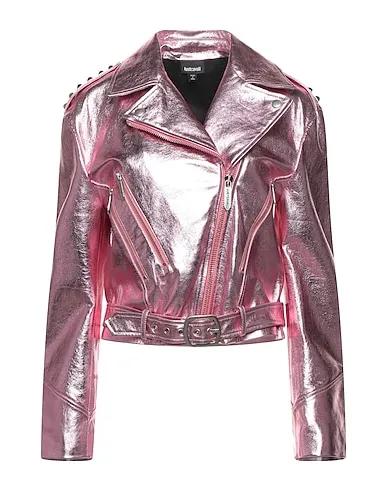 Pink Leather Biker jacket