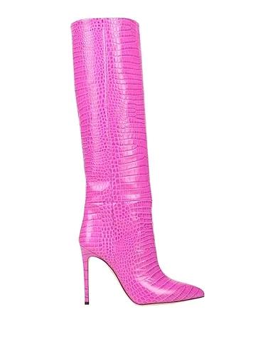 Pink Leather Boots