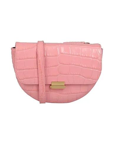 Pink Leather Cross-body bags