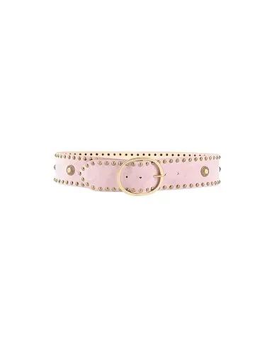 Pink Leather High-waist belt
