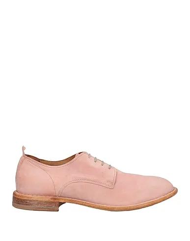 Pink Leather Laced shoes