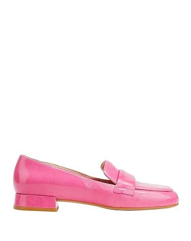 Pink Leather Loafers POLISHED LEATHER LOAFERS
