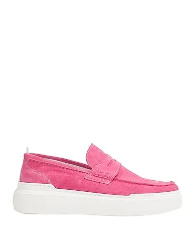 Pink Leather Loafers RUBBER SOLE PENNY LOAFER
