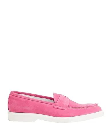 Pink Leather Loafers SPLIT LEATHER LOAFER