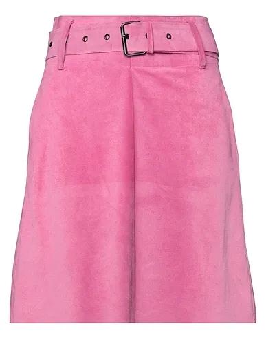 Pink Leather Mini skirt