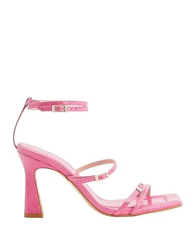 Pink Leather Sandals POLISHED LEATHER LOAFERS
