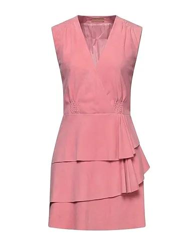 Pink Leather Short dress