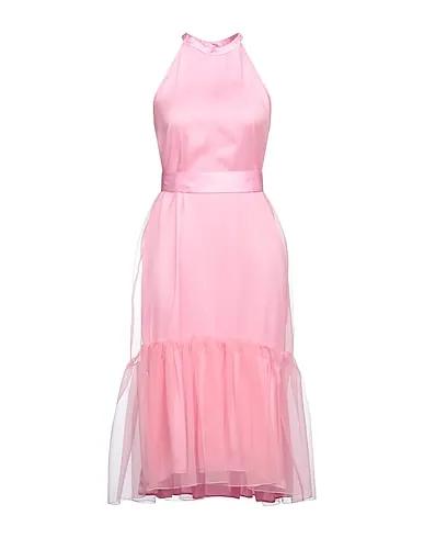 Pink Organza Midi dress