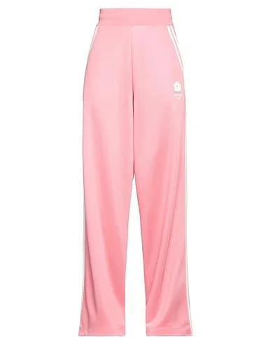 Pink Piqué Casual pants