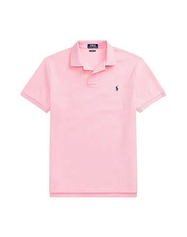 Pink Piqué Polo shirt CLASSIC FIT MESH POLO SHIRT
