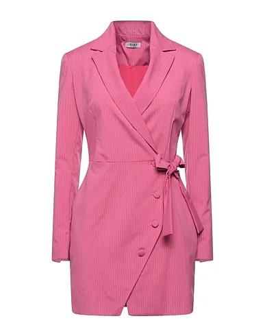 Pink Plain weave Blazer dress
