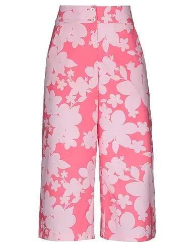 Pink Plain weave Cropped pants & culottes