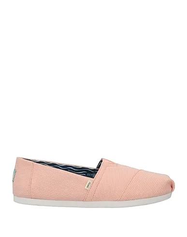 Pink Plain weave Loafers