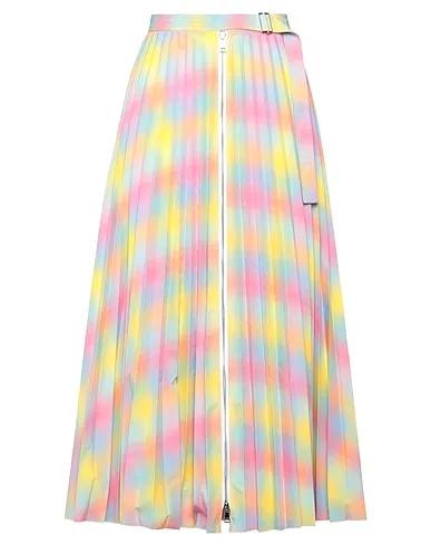 Pink Plain weave Maxi Skirts
