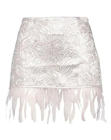 Pink Plain weave Mini skirt