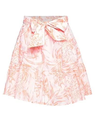 Pink Plain weave Mini skirt