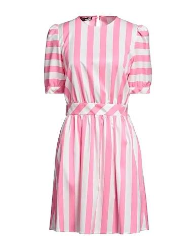 Pink Plain weave Office dress