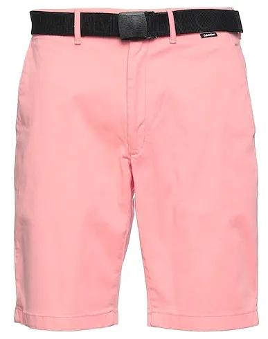 Pink Plain weave Shorts & Bermuda