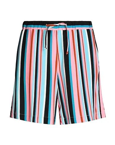 Pink Plain weave Shorts & Bermuda VISCOSE WIDE LEG SHORTS
