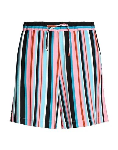 Pink Plain weave Shorts & Bermuda VISCOSE WIDE LEG SHORTS
