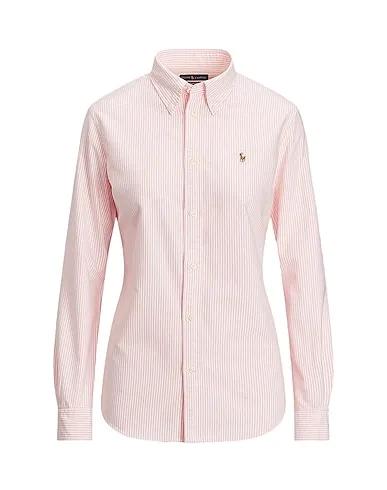 Pink Plain weave Striped shirt Oxford Shirt
