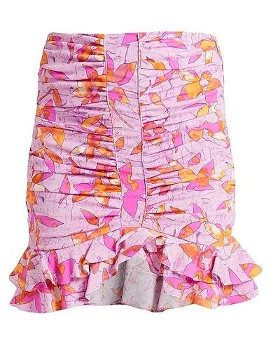 Pink Poplin Mini skirt