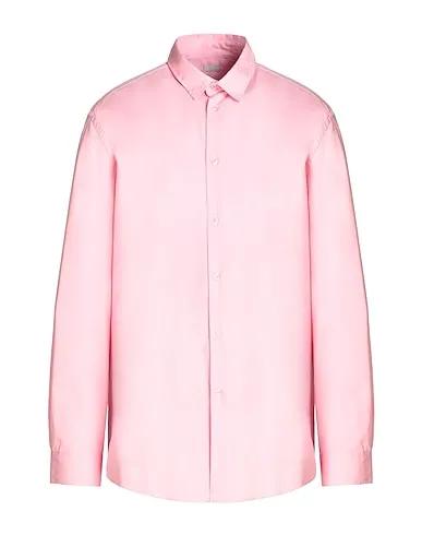 Pink Poplin Solid color shirt COTTON OVERSIZE SHIRT