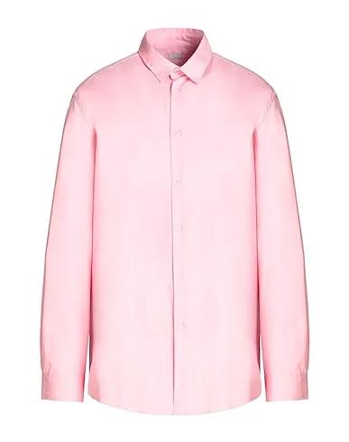 Pink Poplin Solid color shirt COTTON OVERSIZE SHIRT