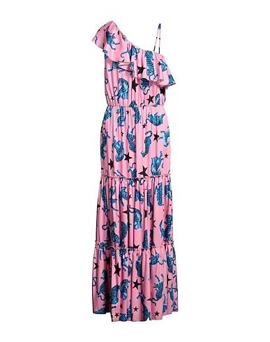 Pink Satin Long dress