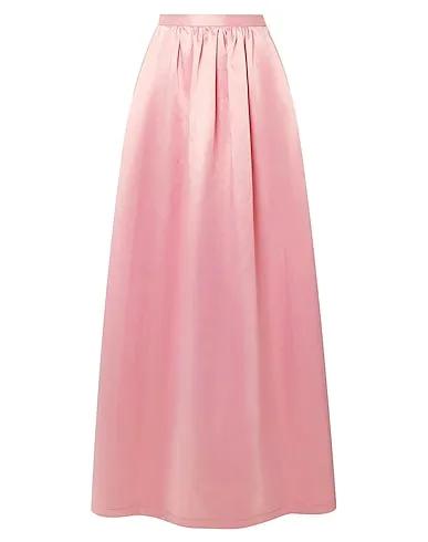 Pink Satin Maxi Skirts