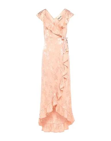 Pink Satin Midi dress