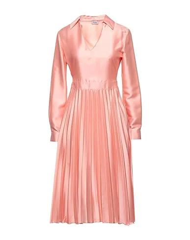 Pink Satin Midi dress