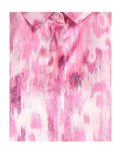 Pink Satin Patterned shirts & blouses