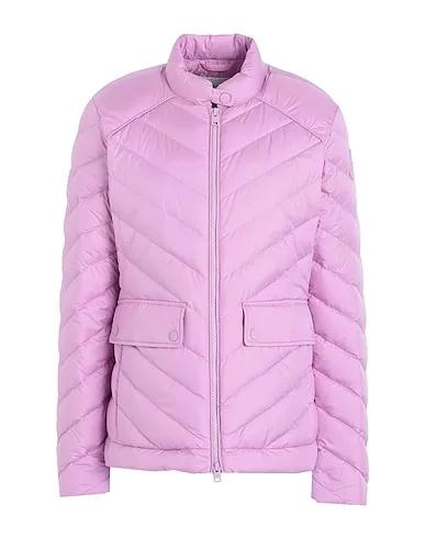 Pink Shell  jacket CHEVRON QUILTED SHORT JACKET