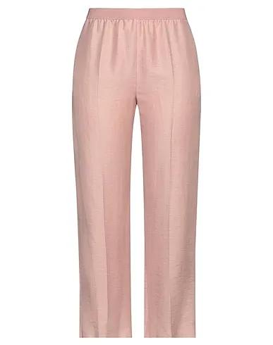 Pink Silk shantung Casual pants