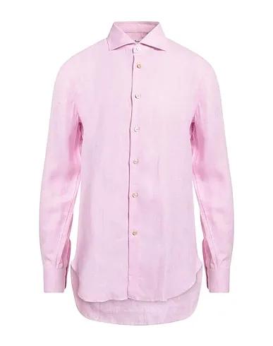 Pink Silk shantung Linen shirt