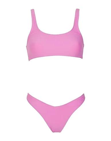 Pink Synthetic fabric Bikini RECYCLED SCOOP-NECK BIKINI
